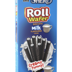 Wafer Shero Roll Milk 10g x 10 Packs x 16 Boxes